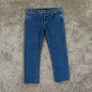 APC Petit New Standard Jeans Mens 33 Blue Denim Slim Tapered Fit Casual Pants